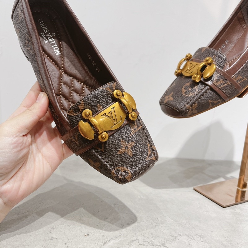 Giày moca spsl khoá ngang gót vuông fullbox