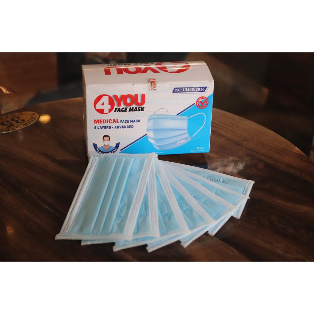 Khẩu Trang Y Te 4lop 4you Mask Đạt Chuẩn Cty Có Đủ Giấy Tờ Hộp 50 Cái | BigBuy360 - bigbuy360.vn