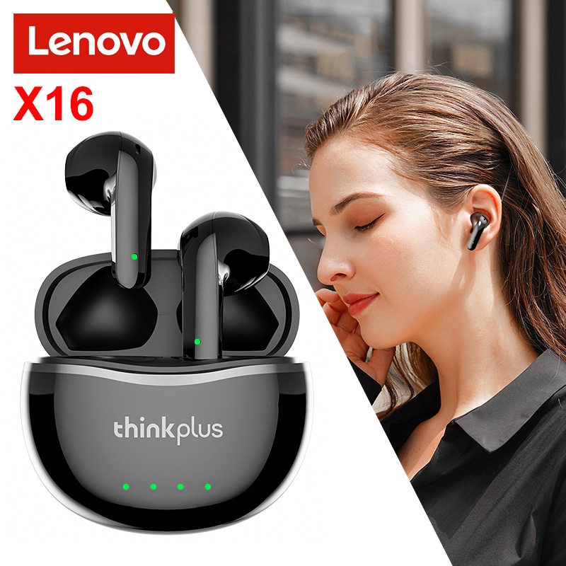 Mới Tai Nghe Thể Thao Không Dây bluetooth 5.2 tws Có mic hd Chính Hãng lenovo x16