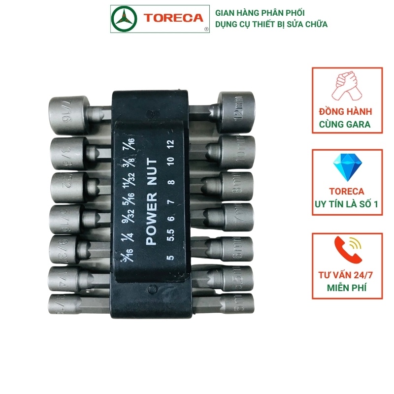 Bộ Khẩu Lắp Khoan Điện TORECA