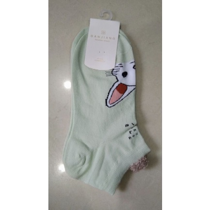 Vớ in hình gấu và thỏ có tai 22-25cm