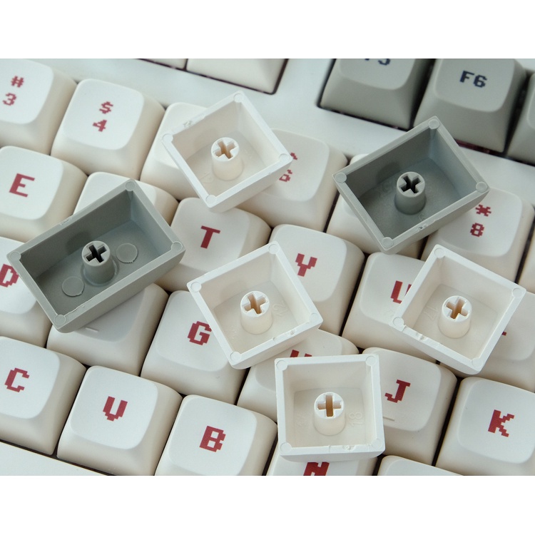 Gmk Bàn Phím Máy Tính 138 Phím PBT Màu Đỏ Và Trắng Cá Nhân Hóa GMK Cho Bàn Phím Cơ