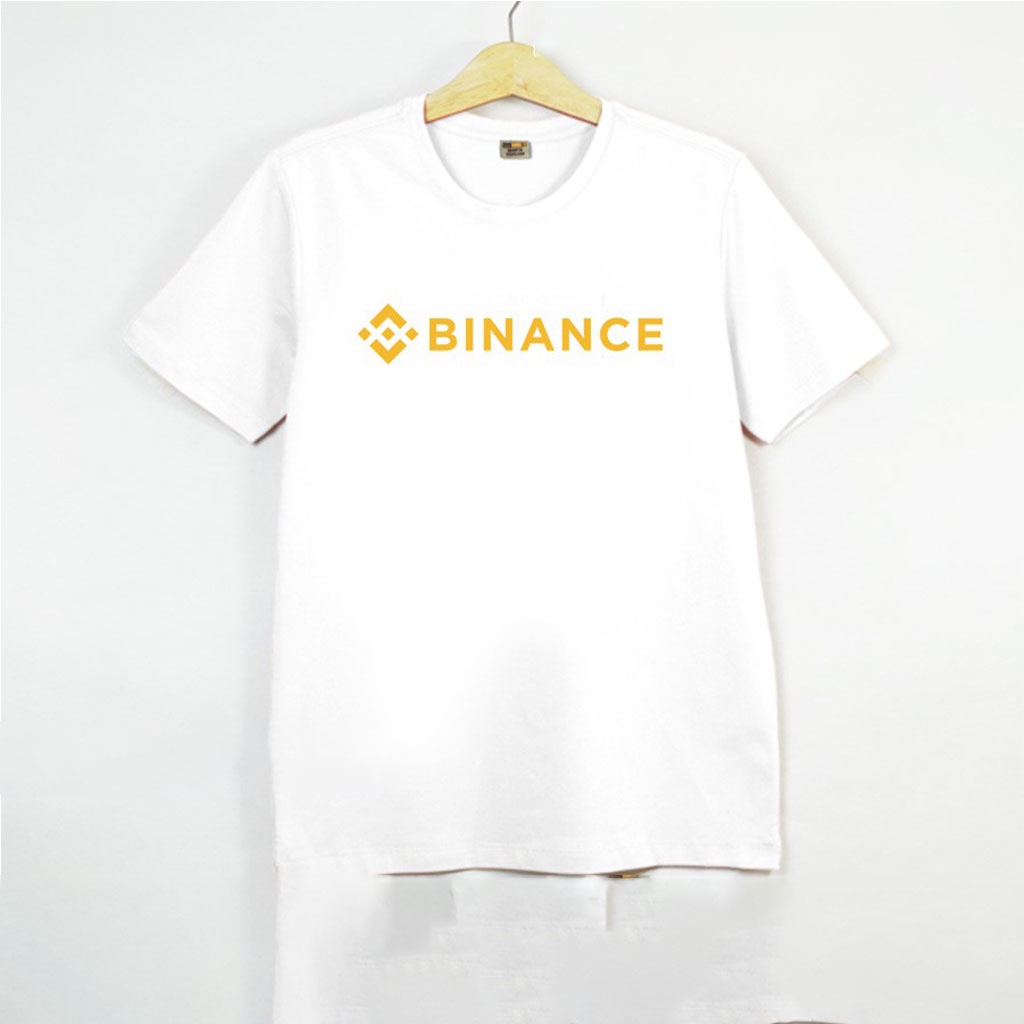 Áo thun nam in logo Binance Crypto màu đen và trắng M2