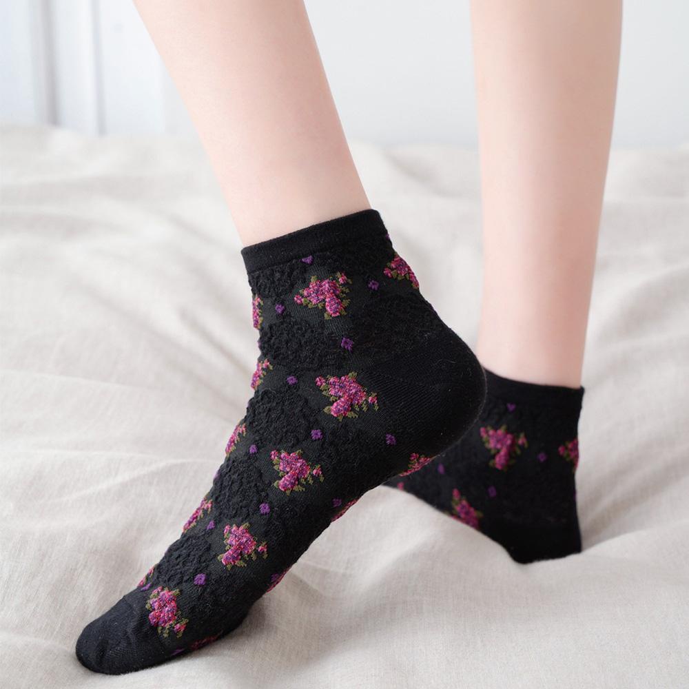 Đôi Vớ Thuyền Thoáng Khí In Hoa Thời Trang Mùa Hè Mới