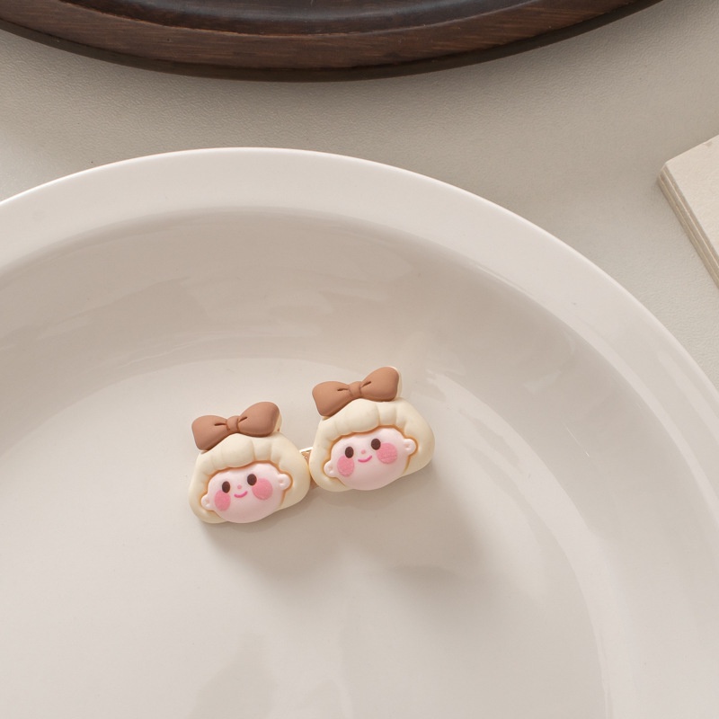 (0433) Cặp Tóc Hình Mặt Chibi Dễ Thương Xinh Xắn Cho Nữ