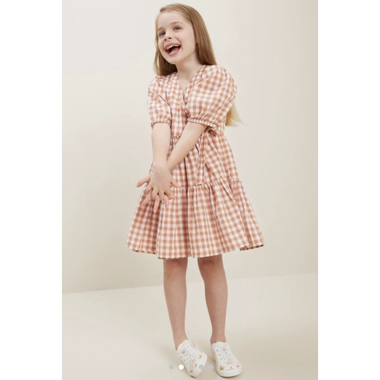 Váy caro hồng Melisa