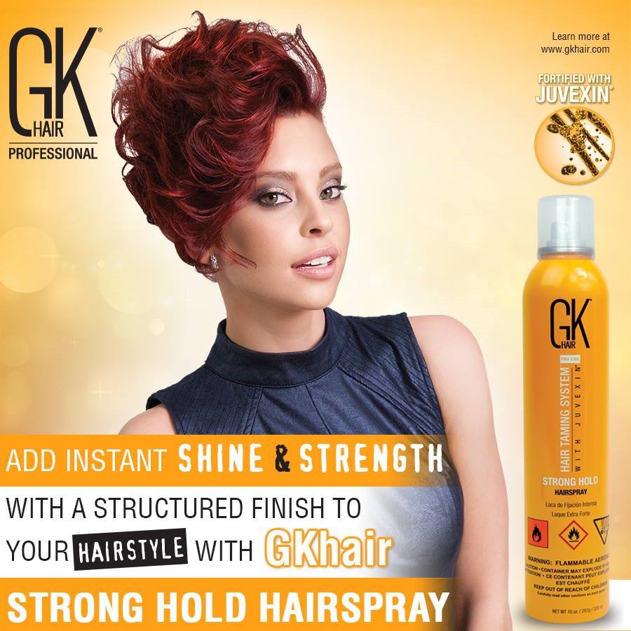 Gôm xịt tạo kiểu tóc GK Strong Hold Aerosol Hairspray 300ml