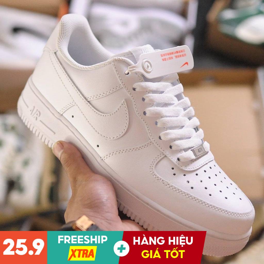Giày Thể Thao Air Force 1 AF1 Nam Nữ Trắng Cao Cấp Nhất Full Box Bill