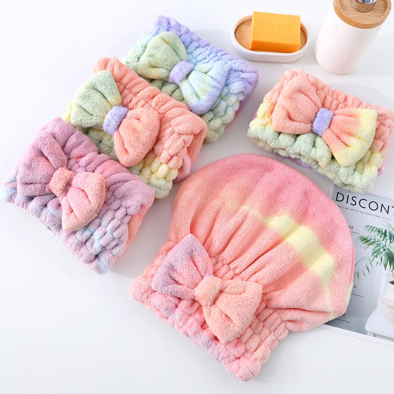 Mũ Ủ Đầu Làm Khô Tóc, Khăn Quấn Ủ Tóc Hàng Xuất Nhật Siêu Mềm Siêu Thấm Hút Nước Cao Cấp Tiện Dụng