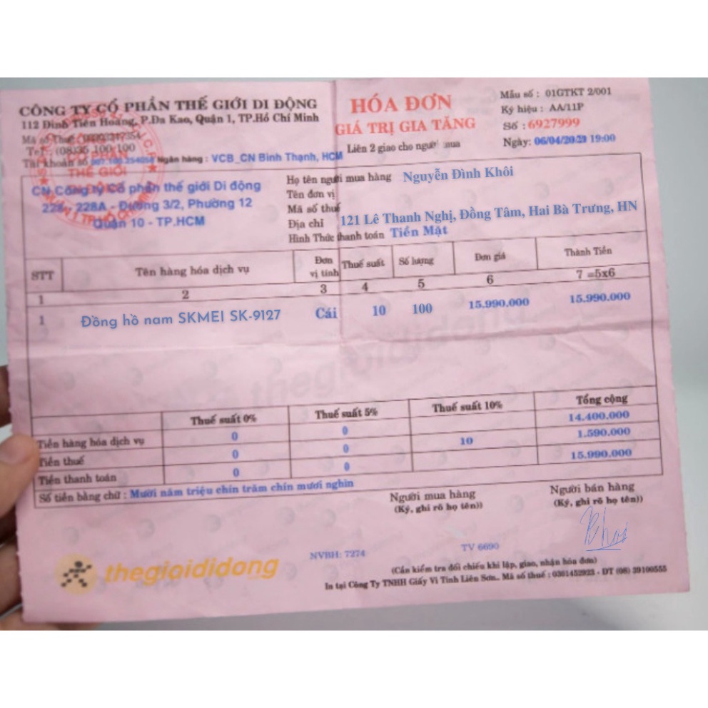 Đồng hồ nam Skmei  dây da phong cách chống nước chống xước