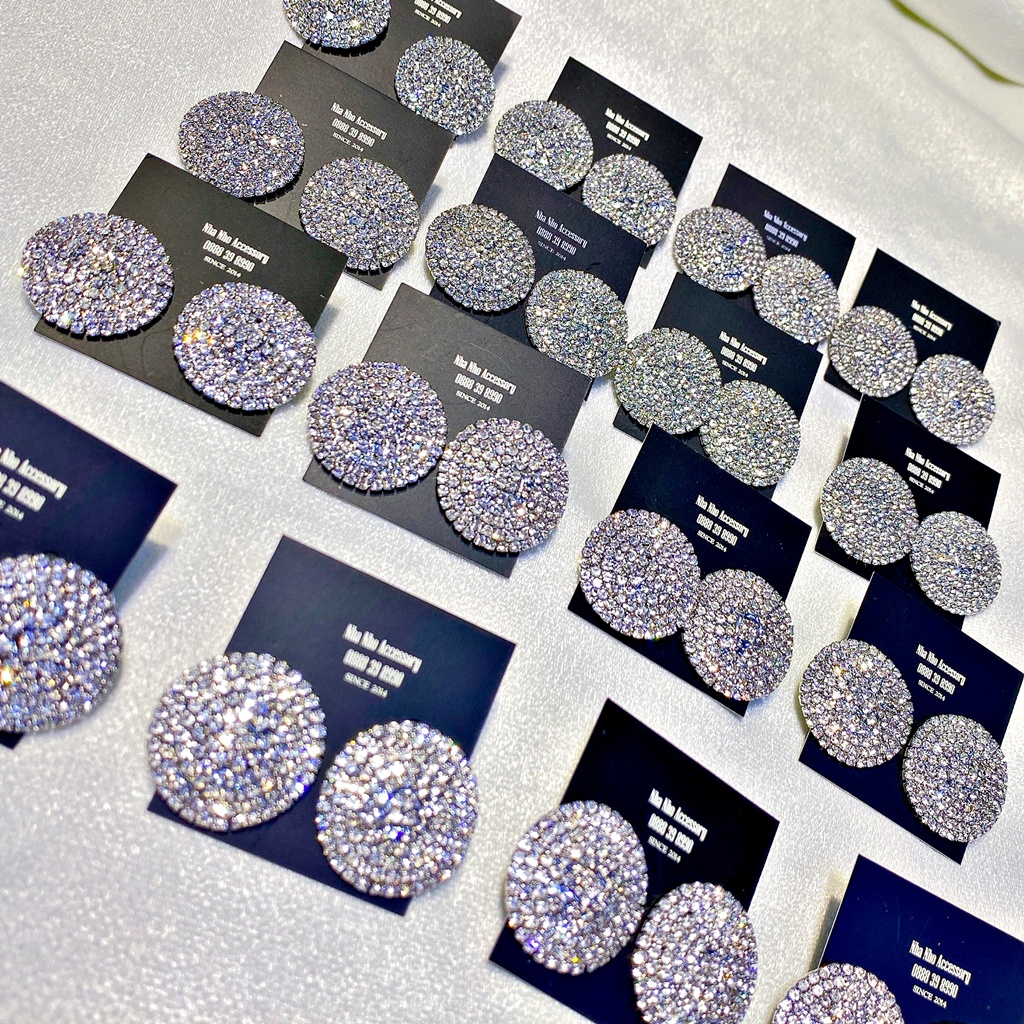 Bông Tai Tròn Moony Cô Dâu NHÀ NHỎ 1454