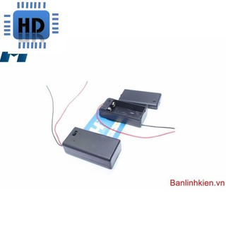 Hộp đế pin 9v có công tắc zin hd1