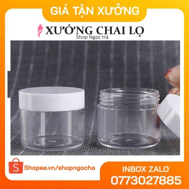 Hủ nhựa chiết mỹ phẩm 20g,30g nắp trắng , hủ đựng kem , phụ kiện du lịch