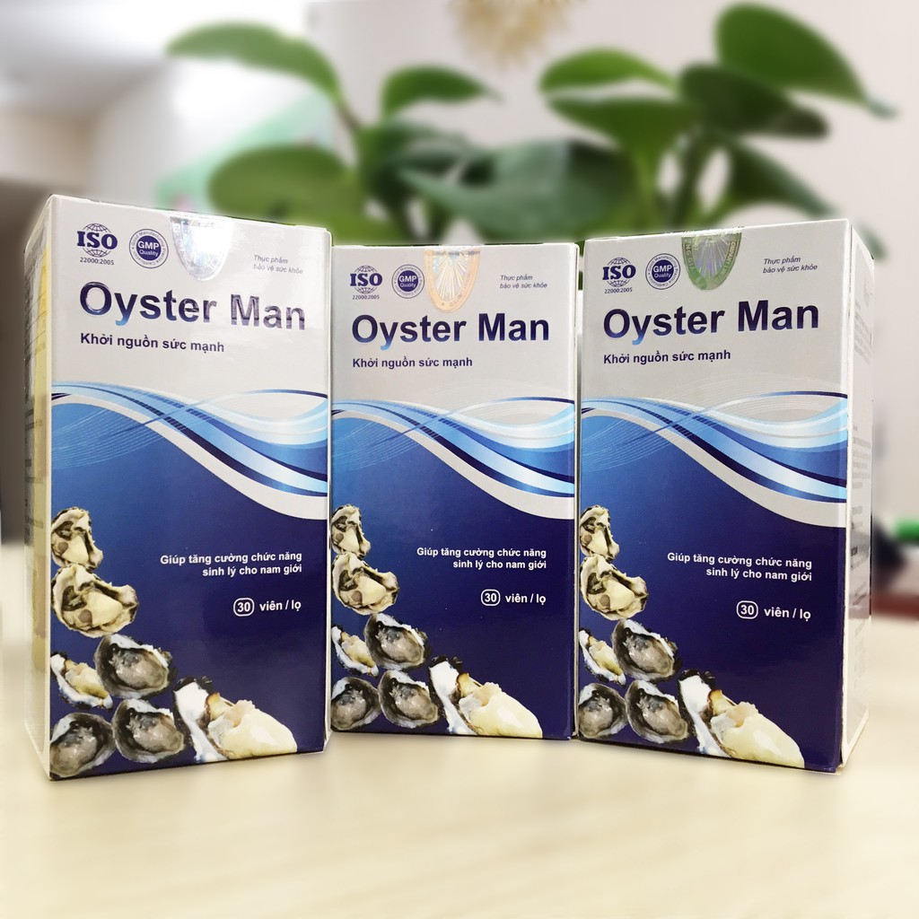 3 Hộp Hàu Oyster Man Tăng Cường Sinh Lý, Cải Thiện Xuất Tinh Sớm, Yếu Sinh Lý, Hiếm Muộn Con