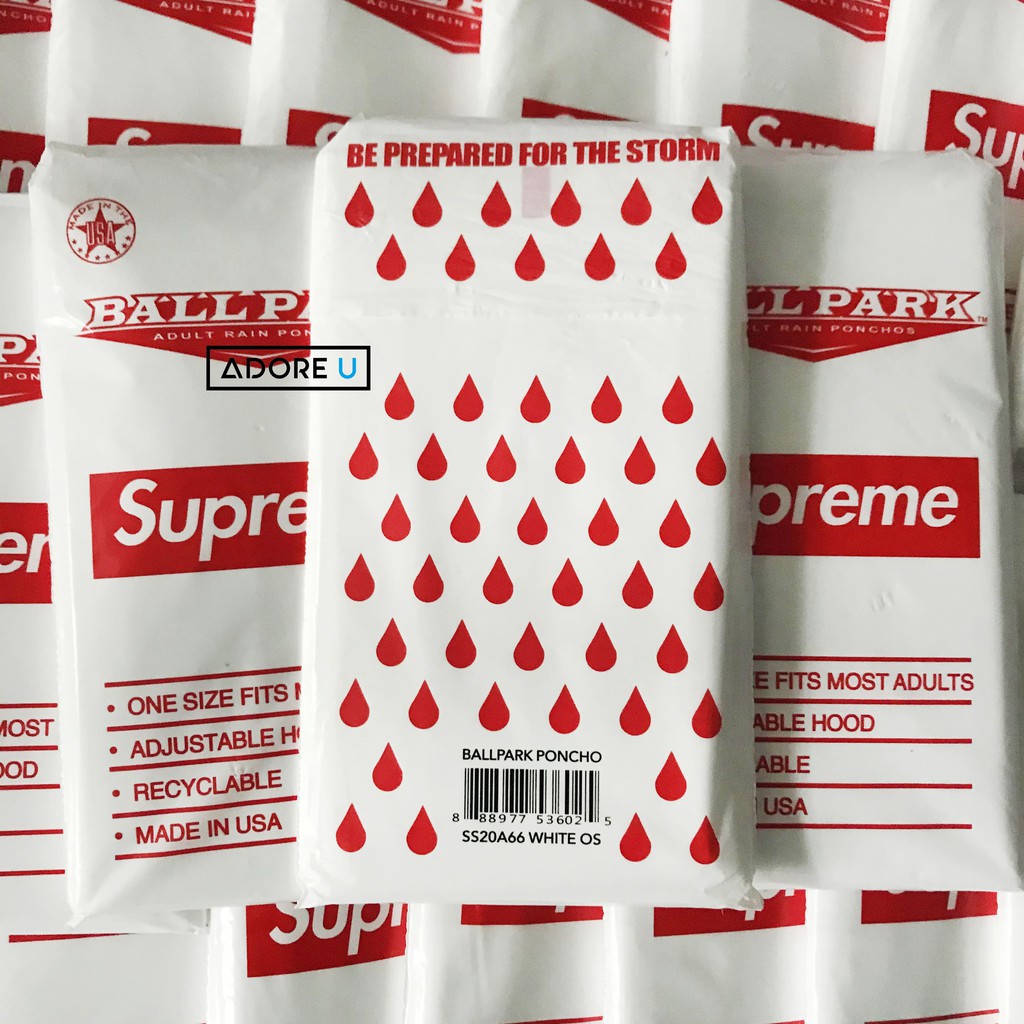 Áo mưa Supreme poncho SS20