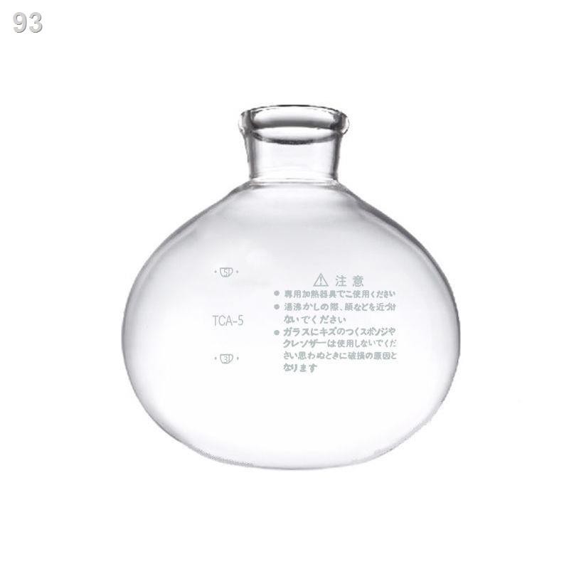 XNồi siphon Hario nội địa Nhật, cốc trên và dưới, giá đỡ nồi, siphon Pot phụ kiện bình cà phê thủy tinh 35 phần ăn