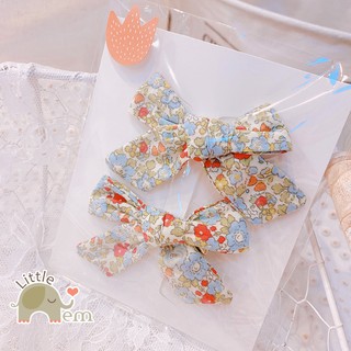 Set 2 cặp tóc cho bé gái kiểu dáng Hàn Quốc _ Đôi hoa nơ