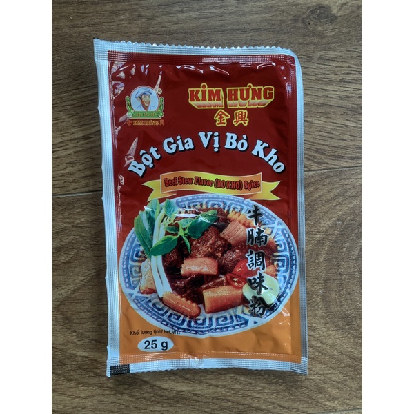 Gia vị bò kho Kim Hưng gói 25g