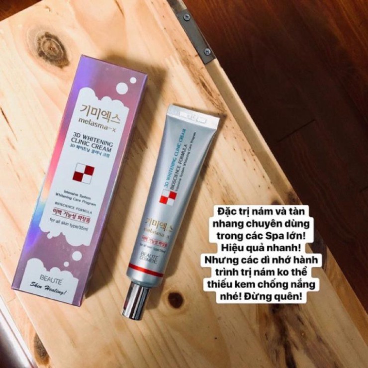 hien01 hmm Kem Trắng Da Trị Nám Tàn Nhang Melasma-x 3D WHITENING CLINIC CREAM