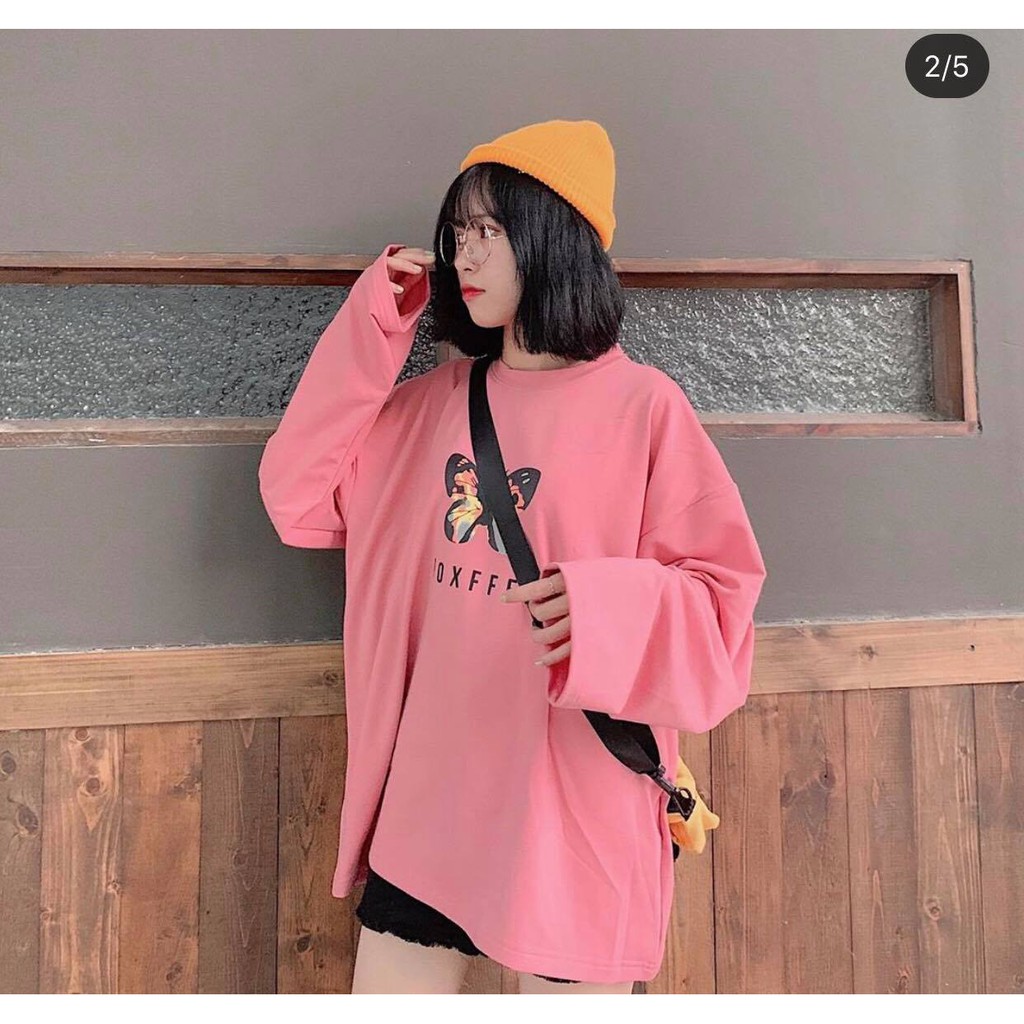 áo thun dài tay poxffee bướm local brand hot trend - áo hình bướm stussy poxffee chất đẹp | BigBuy360 - bigbuy360.vn