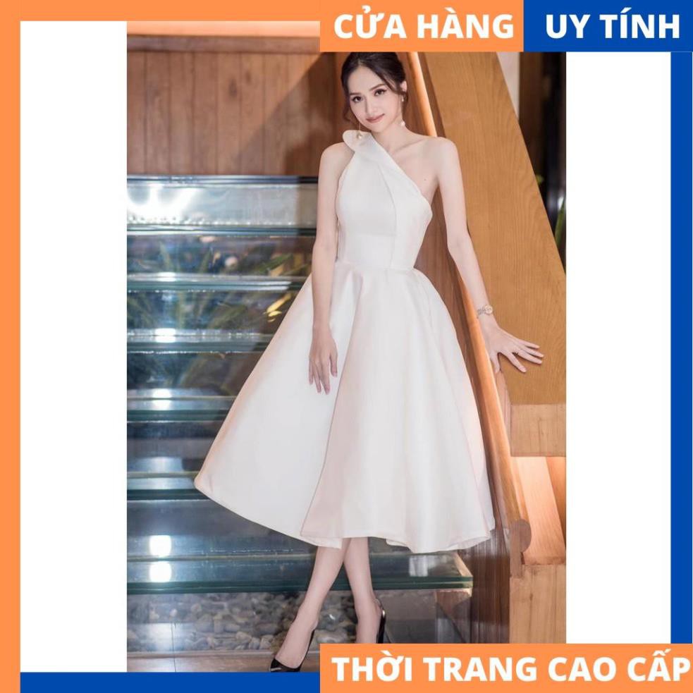 Đầm thiết kế lệch vai sang chảnh [HÀNG CAO CẤP] | BigBuy360 - bigbuy360.vn