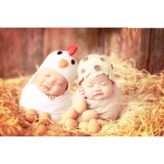 Mũ con gà trang phục chụp ảnh cho bé