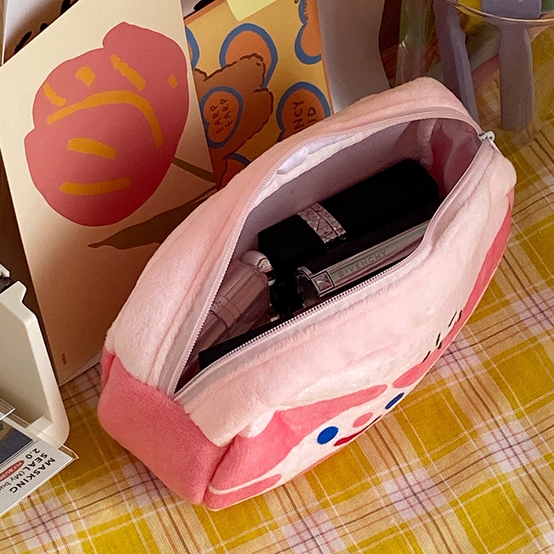 Túi đựng bút/mỹ phẩm trang điểm đa năng hình mặt cười xinh xắn | BigBuy360 - bigbuy360.vn