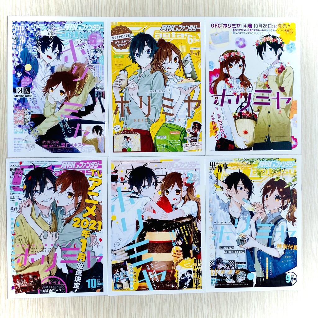 Bộ 20 tấm postcard anime Horimiya - Hori san to Miyamura kun