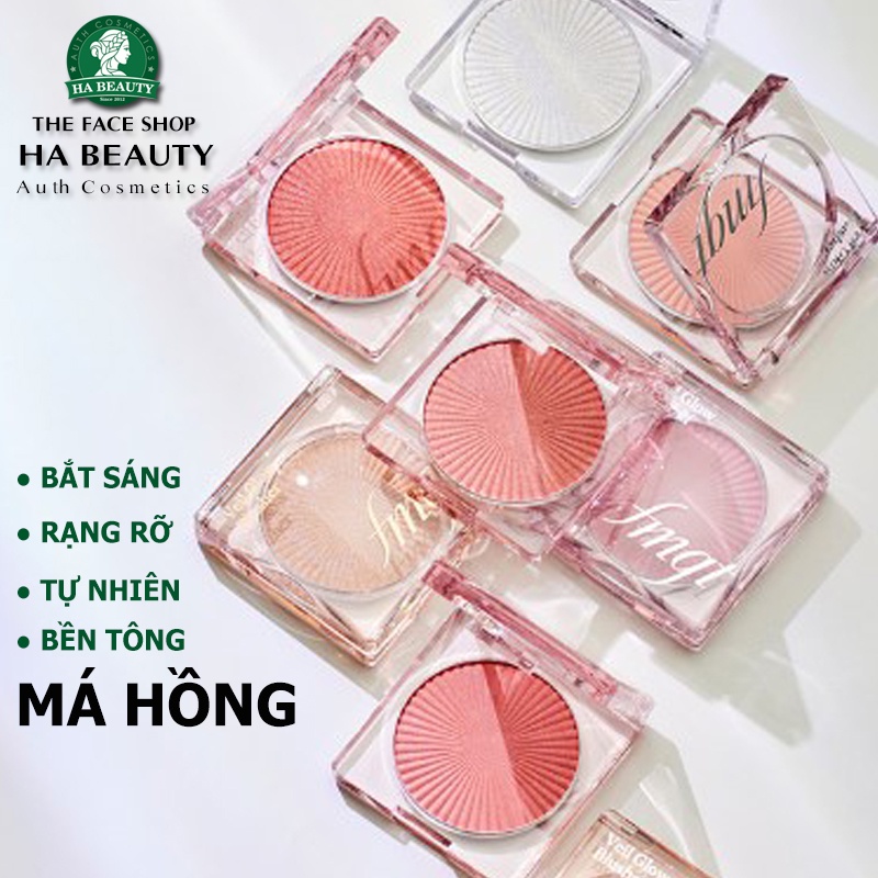 Phấn má hồng bắt sáng The Face Shop fmgt Veil Glow Blusher 5g rạng rỡ bền tông nhẹ mịn