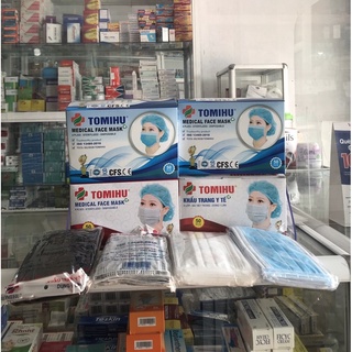KHẨU TRANG TOMIHU 4 LỚP KHÁNG KHUẨN ( hộp 50 cái) - HÀNG CHẤT LƯỢNG