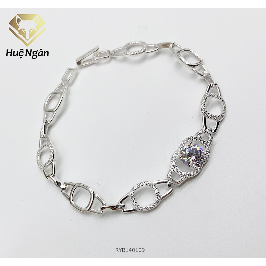 Lắc tay bạc 925 Huệ Ngân - Hình học RYB140109