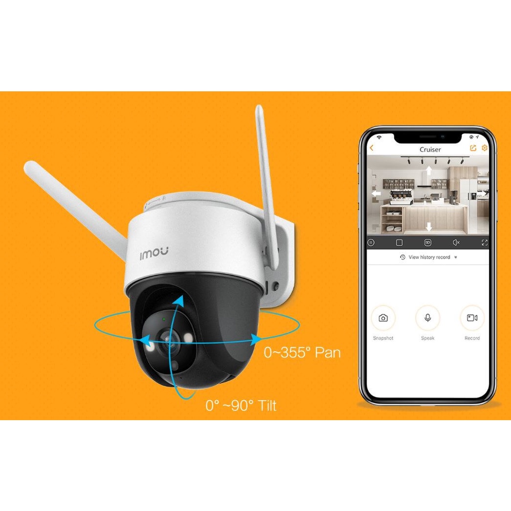 Camera Ngoài Trời  Quay Quét PTZ 360 IMOU IP WIFI S22FP / S42FP CRUISER 1080P / 2K Có Màu Ban Đêm