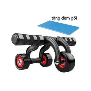 Con lăn tập bụng 4 bánh cao cấp - satramart