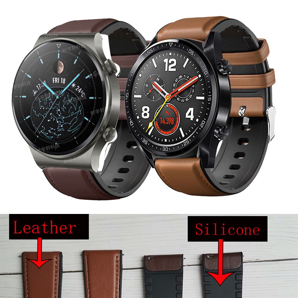 Dây đồng hồ làm từ da silicon dành cho Huawei Honor Magic 2 46 Strap GT 2E 22 mm Huawei GT 2 Pro GT2 46mm