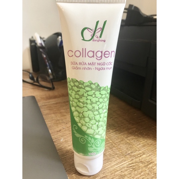 SỮA RỬA MẶT NGŨ CỐC ĐÔNG HẰNG COLLAGEN GIẢM NHỜN NGỪA MỤN ĐẬU XANH 100GR
