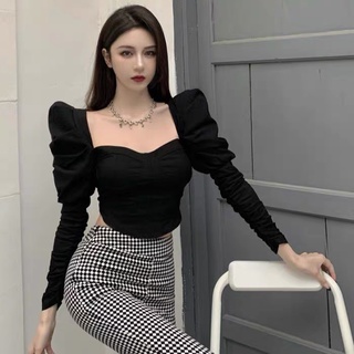 Áo thun dài tay phồng vai