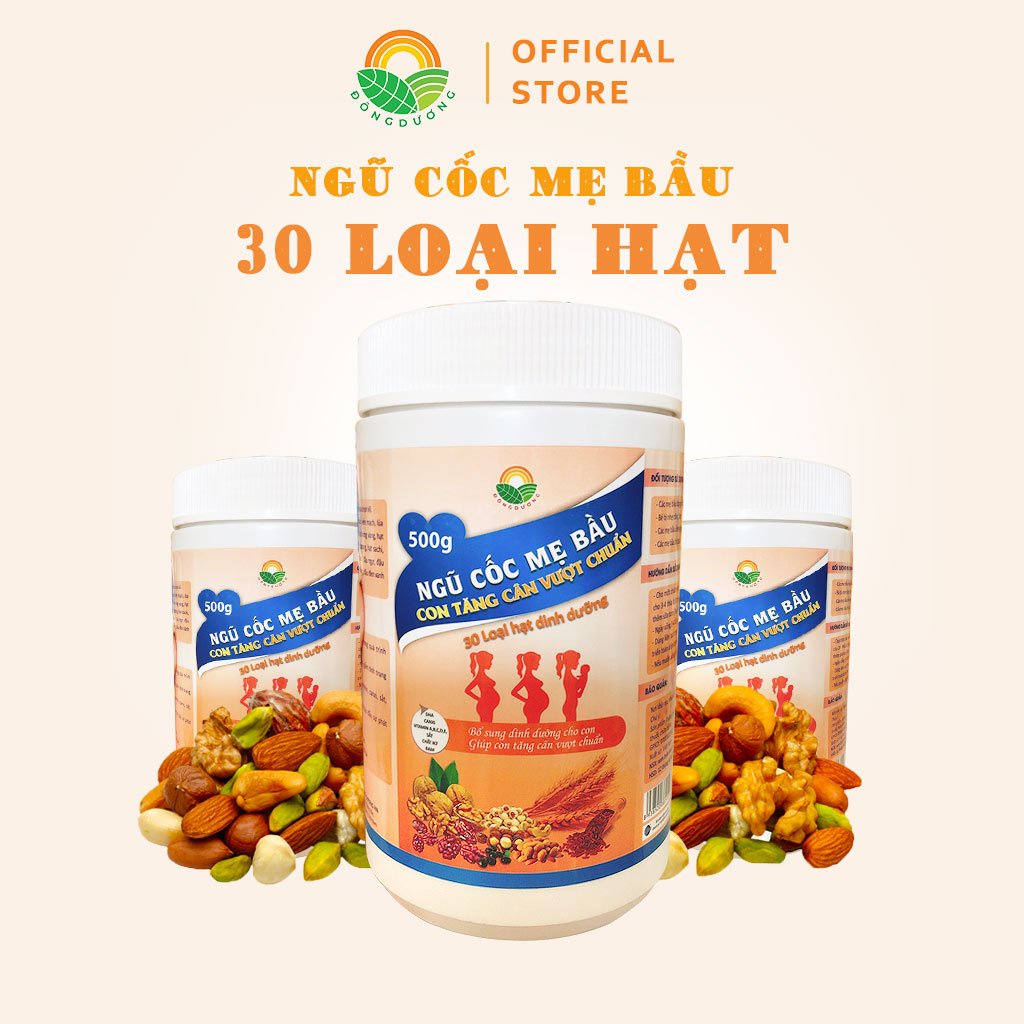 Ngũ Cốc Bầu Đông Dương Siêu Dinh Dưỡng 30 Loại Hạt 500g