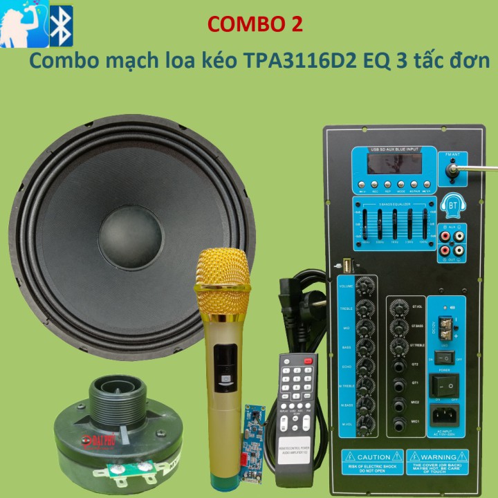 Mạch loa kéo 3 tấc TPA3116D2 5 cần EQ