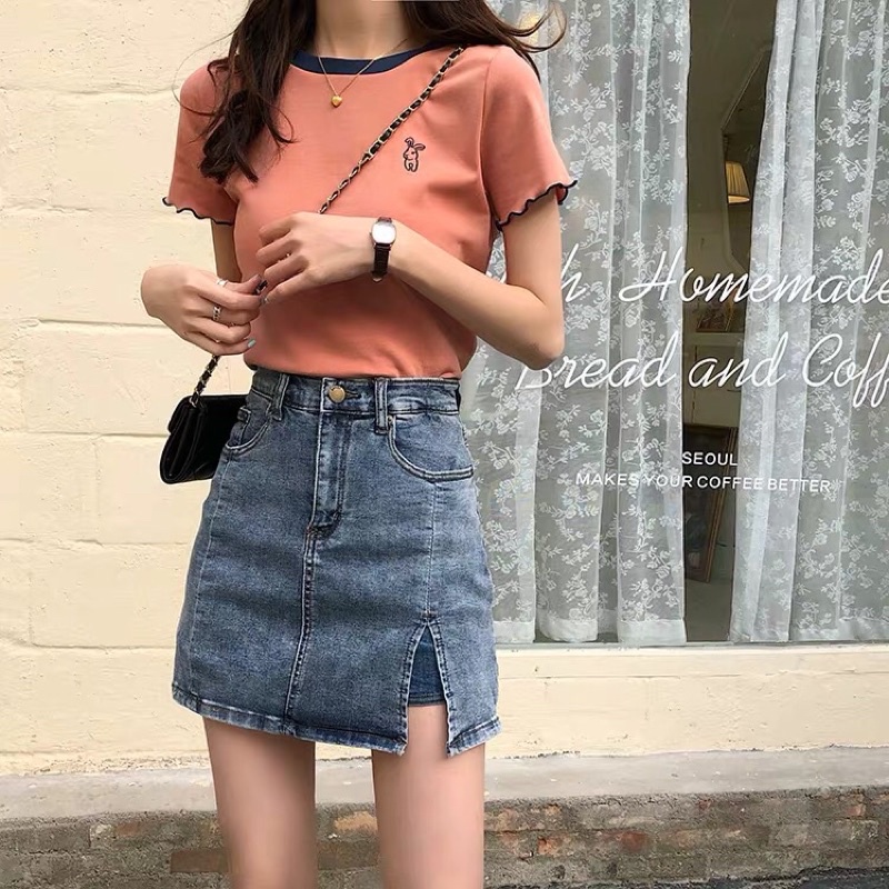 [ORDER] Chân Váy Jean Ngắn Thời Trang - Size S Đến XL