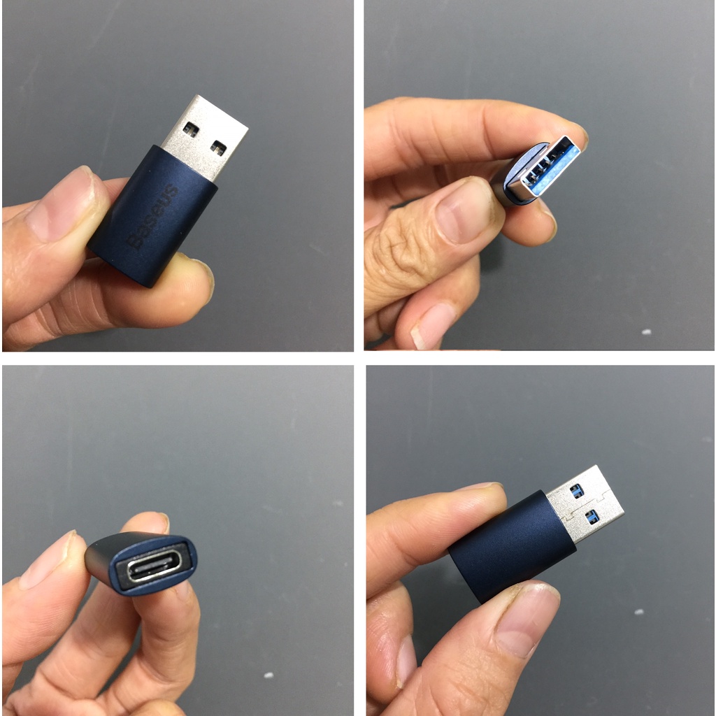Đầu chuyển USB3.1 sang type-C hỗ trợ OTG Baseus Ingenuity Series_Màu ngẫu nhiên