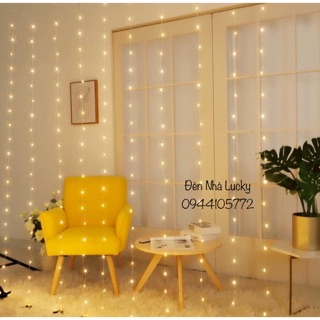[REMOTE] Đèn Led Thả Rèm 100/200/300 LED Đom Đóm Hiệu Ứng Nhấp Nháy Nhiều Kiểu Trang Trí Nhà Cửa, Noel Giáng SInh Tết