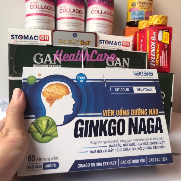Cải Thiện Giấc Ngủ Và Trí Nhớ - Ginkgo Naga Tăng Cường Máu Lên Não, Giúp Làm Dịu Chứng Rối Loạn Tiền Đình