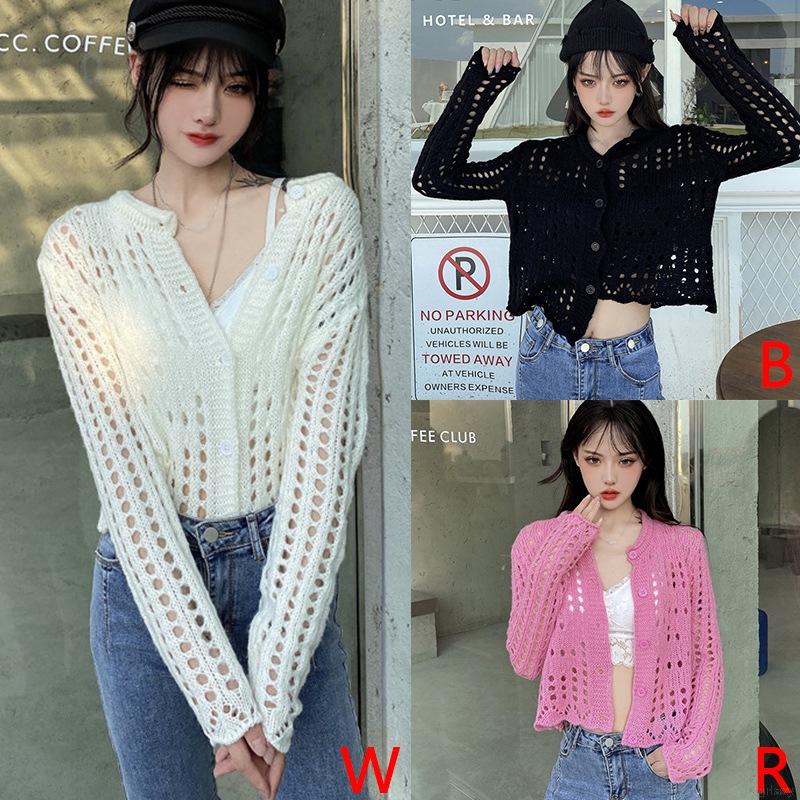 Áo Khoác Cardigan Dệt Kim Phong Cách Hàn Quốc Xinh Xắn Cho Nữ | BigBuy360 - bigbuy360.vn
