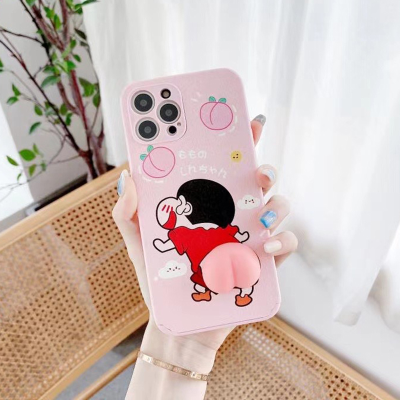 Ốp Lưng Tpu Mềm In Hình Shin-Chan 3d Dễ Thương Cho Iphone 12 11 Pro Max Ix Xs Max Xr Se2 Iphone7 I8 Plus