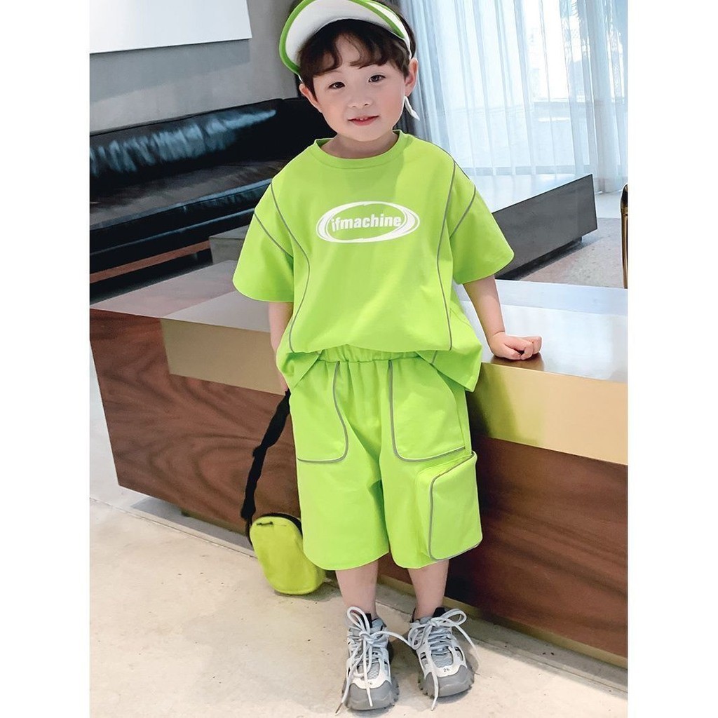 Bộ cộc tay cho bé trai, Bộ Quần Áo Bé Trai Chất Cotton Cao Cấp Viền Siêu Hot - SUMO KIDS