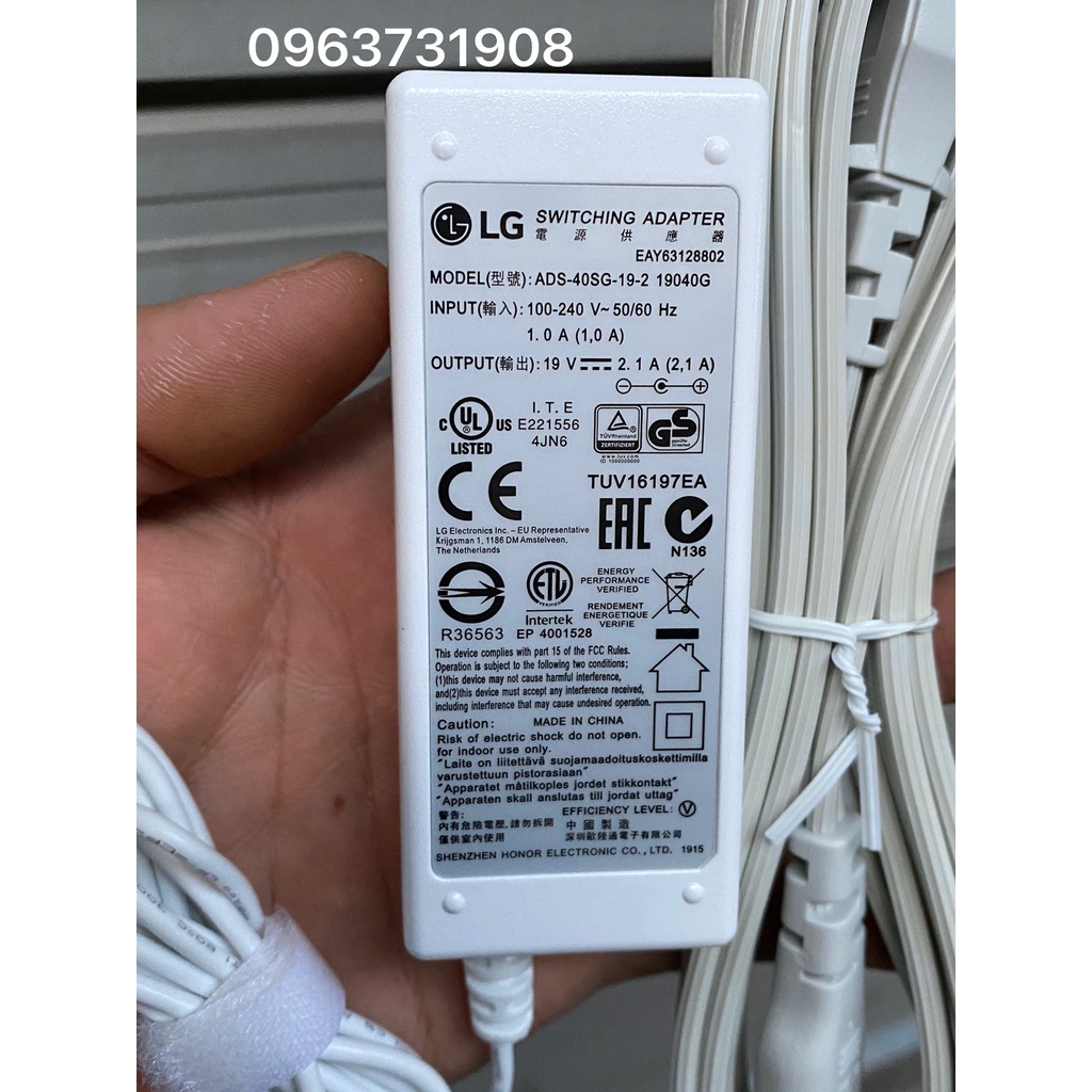 Sạc laptop LG Gram 19V-2.1A chính hãng LG cung cấp