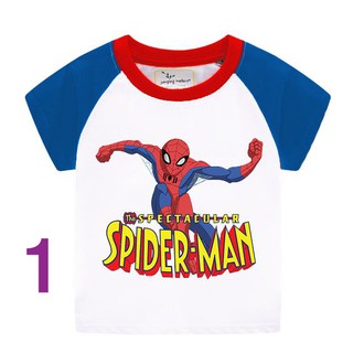 Áo phông cho bé mẫu SPIDER MAN