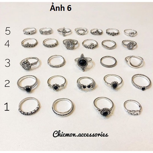 Các set nhẫn mỹ ký giá rẻ (p2)