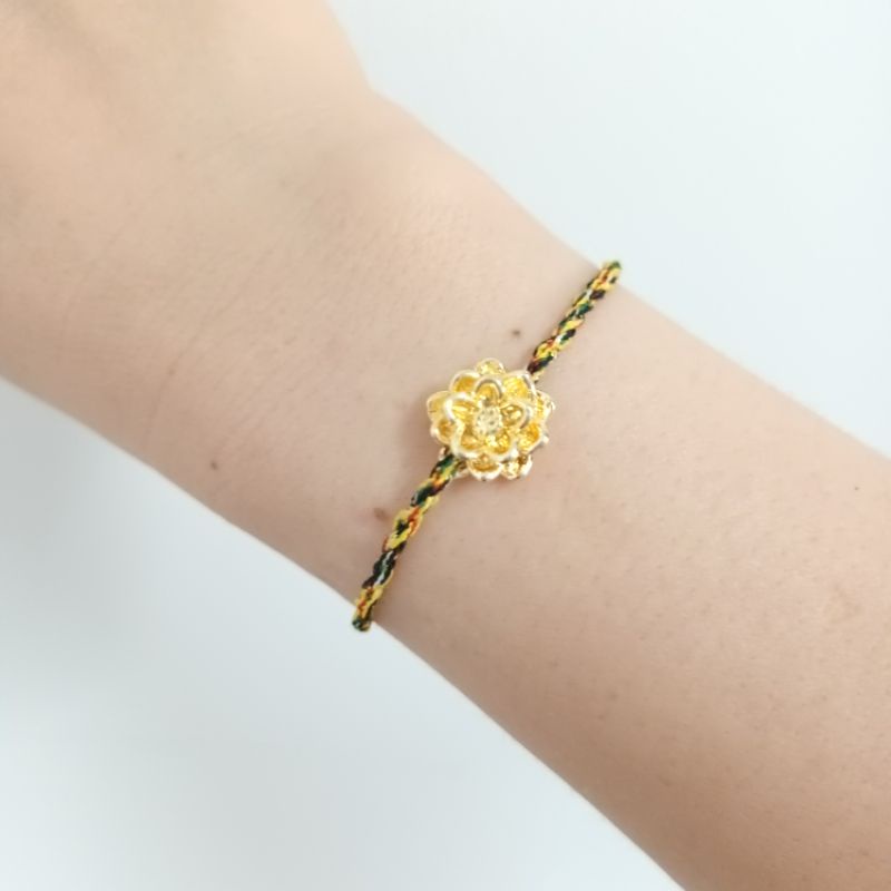 Vòng Tay  ngũ sắc Nepal bông sen Cao Cấp Mang Lại Vận May Và Hạnh Phúc