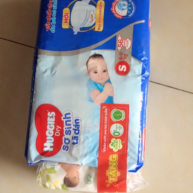 Bỉm Huggies S dán 56M